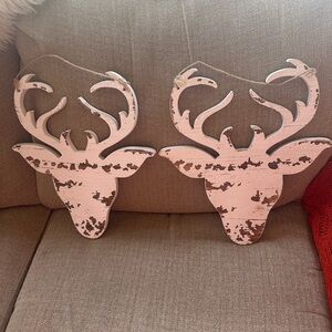 NWOT  wood deer hangings